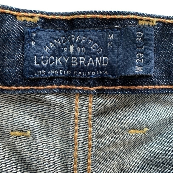 Men Jeans Lucky Brand Blue 121 Heritage Slim Fit Handcrafted Straight Leg Jeans - Picture 5 of 6